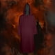 thumbnail image 5 of Capa para mujer, disfraz de Halloween, estilo medieval, capa con medio hombro y chal para mujer, 5 of 7