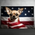thumbnail image 2 of Chihuahua Dog 4th of July Painting Canvas, Patriot American Dog Canvas, American Flag Diamond Art Canvas,Perfect for Home Decoration Festival Gift, 2 of 4
