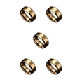 thumbnail image 3 of Qarigey Anillos para parejas Unisex de acero inoxidable, joyería sencilla para novia, portátil, esposa, marido, regalos, accesorios, tamaño Type2 NO2, 3 of 6