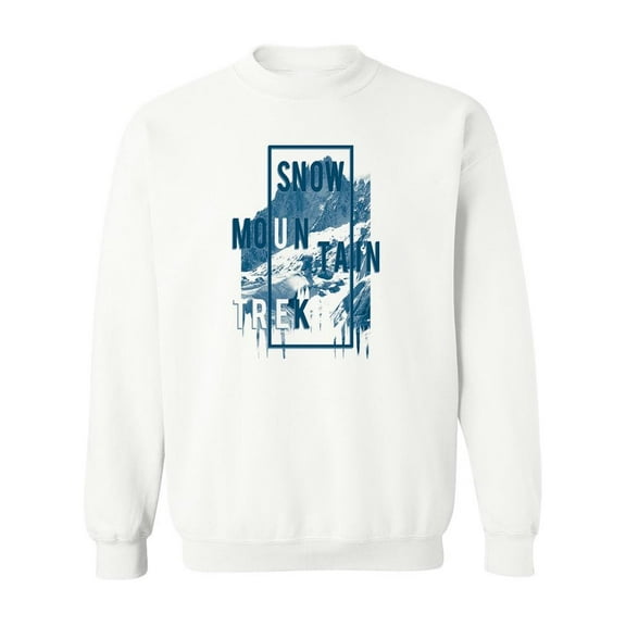 Snow Mountain Trek Design Sweatshirt Men -Image by Shutterstock, Male 3X-Large