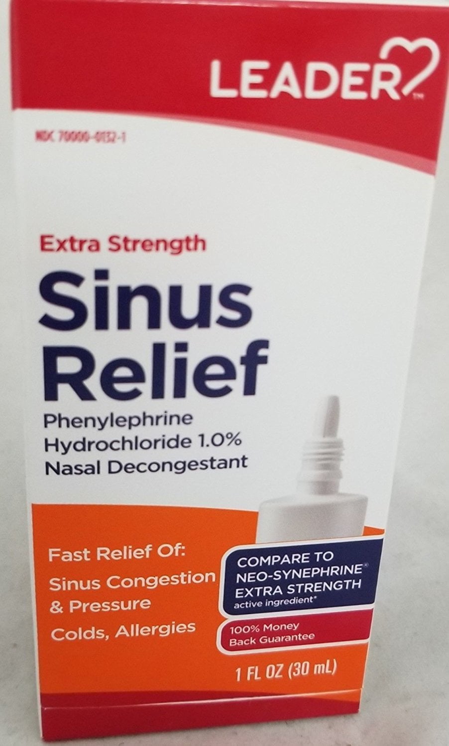Leader Extra Strength Sinus Relief, 1oz. Per Bottle