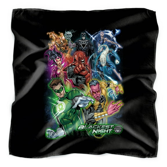 Green Lantern Blackest Group Bandana (21 in x 21 in)