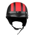 thumbnail image 1 of VONKY Protection PU Vélo Demi-Face avec pour Visière Noir Rouge, 1 of 6