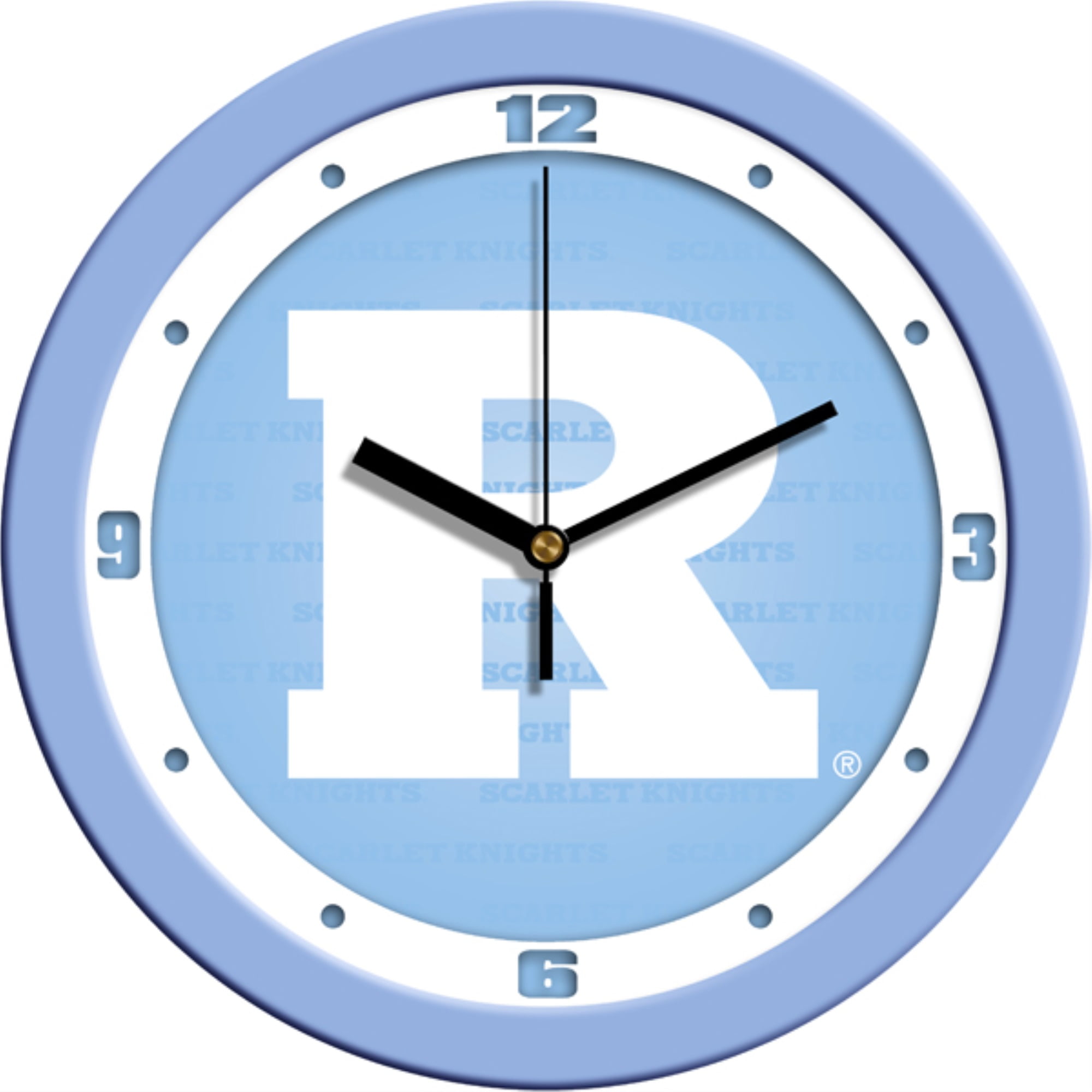 Rutgers Scarlet Knights Baby Blue Wall Clock Walmartcom Walmartcom