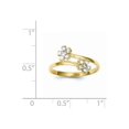 thumbnail image 2 of 10k Double Flower CZ Ring, 2 of 2