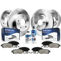 Detroit Axle - Brake Kit for Dodge Grand Caravan Journey Chrysler Town & Country VW Routan Disc Brake Rotors Brakes Pads Replacement 11.89" inch Front and 12" inch Rear Rotor