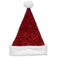 thumbnail image 4 of Chapeau de Père Noël rouge à paillettes Holiday Time, 43 cm, 4 of 6