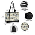 thumbnail image 2 of FORMRS Canvas Laptop Tote Bag for Women with 15.6" Computer Compartments Shoulder Handbag, Snowy Mountains, 2 of 7