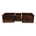 thumbnail image 2 of Premier Copper ProductsKTDB422210 42" Hammered Copper Kitchen Triple Basin Sink, 2 of 3