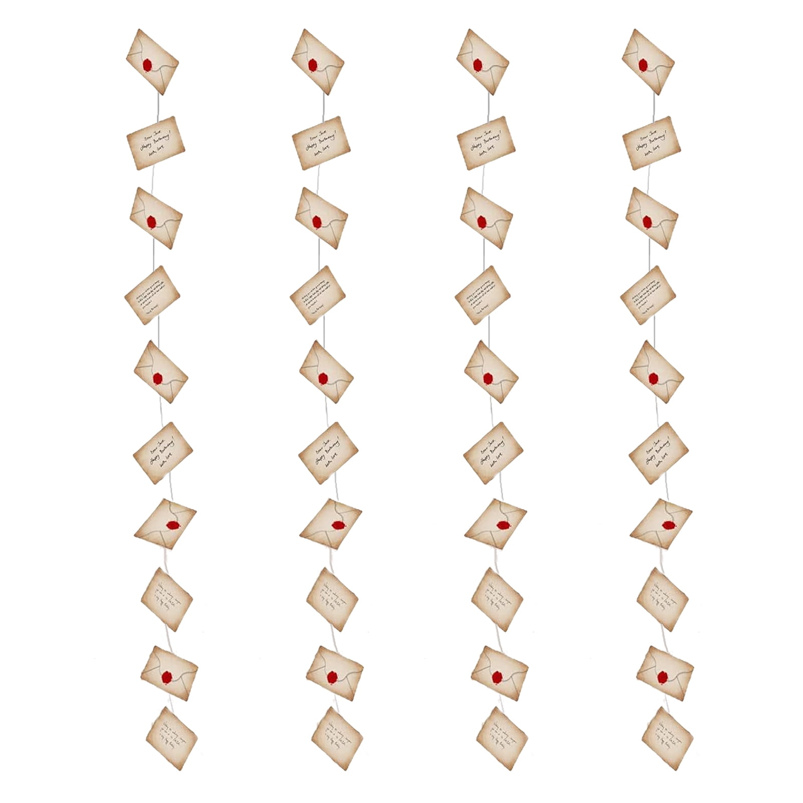 Lot de 2 Bannières de Lettres d'Acceptation Flottantes Magic Wizard, Bannière d'Enveloppe Suspendue Décorations de Fête Pré-Enfilées pour Anniversaire Noël Halloween Maison