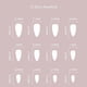 thumbnail image 4 of 24pcs Short Almond False Nails Purple Glitter Press on Nails Fake Nails Stick on Nails Removable Glue-on Nails Full Cover Acrylic Fake Nails Women Gir, 4 of 4