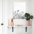 thumbnail image 4 of Canvas Wall Art Minimalism Flower Canvas Art Print Line Drawing Simple Plants Black Grey Pictures Wall Decor for Living Room Bedroom Artwork Decorations Stretched Framed Ready to Hang 8"x10", 4 of 9