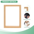thumbnail image 2 of 2-Pack Dried Flower Frame, 5 x 7 Inch Double Acrylic Wooden Dried Flower Photo Floating Frame [Wood Color], 2 of 7