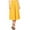 Yellow, variant on Women's Solid Print Casual Comfy Elastic A-line Knee Midi Skirt