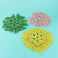 thumbnail image 4 of UNIQUE CREATIV CRAFT Macramé Coaster Kit – Star, 3 pcs, Age 8+, Beginner, 15.5 cm, 4 of 5