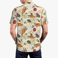 thumbnail image 4 of Balery Cute Vegetables Printed Men’s Short Sleeve Polo Shirt, Midweight Men's Shirt,Golf Polo shirts -Medium, 4 of 9