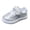 Silver, variant on WXFAZCVU Toddler Girl Shoes Shiny Bow Soft Soled Shoes Lightweight Sneakers Fashion Goingout Size 11