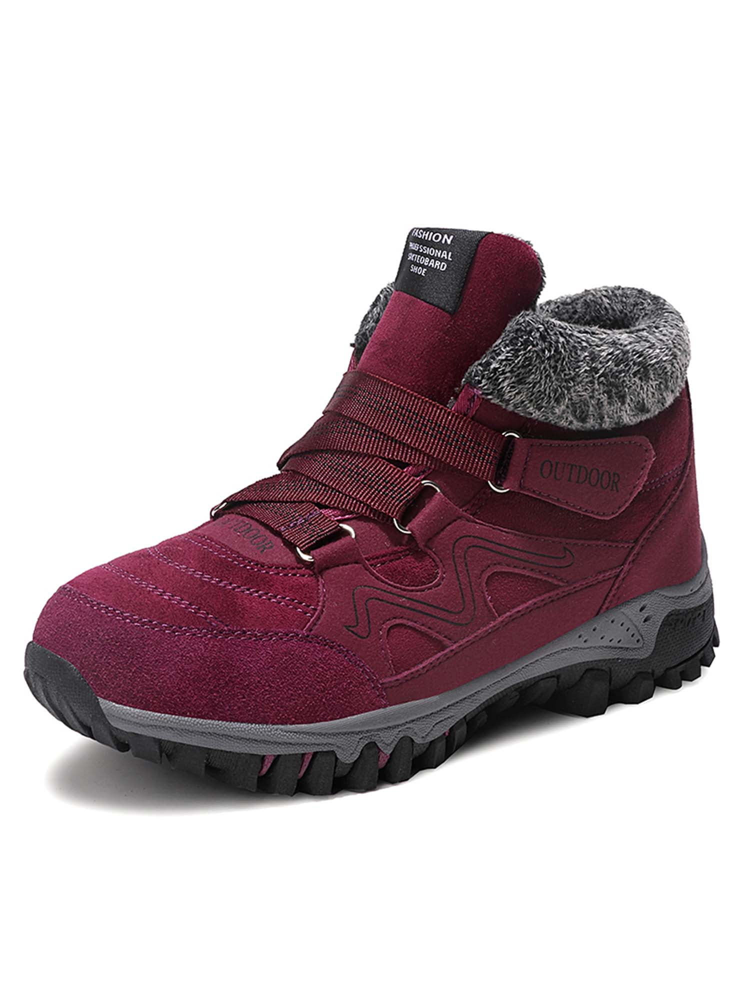 Own Shoe OwnShoe Women's Winter Snow Boots Warm Fur Lined AntiSlip Ankle Booties Outdoor