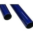 thumbnail image 5 of 1 Blue Carbon Fiber Tube - 20mm x 18mm x 1000mm - 3K Roll Wrapped 100% Carbon Fiber Tube Glossy Surface, 5 of 9