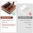 thumbnail image 5 of FRIJPACK Natural Walnut Espresso Accessories Organizer Box Fits Espresso Distributor,Tamping Station Base,Tamper Holder-1.5L Coffee Grounds Box (51/54MM), 5 of 6