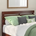 thumbnail image 1 of AFI Oxford Solid Wood Queen Size Headboard with USB Charging Station in Walnut, 1 of 6