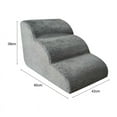 thumbnail image 5 of Pet Ramp With Anti-Slip Bottom, High Resilience Foam Supports Up To 50 Lbs, Gentle Slopes Angle For Easier Climbing, Suitable For Older Or Injured Pets, Machine Washable Cover,, 5 of 5