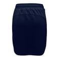 thumbnail image 5 of MIXUE Skirts For Women Summer Solid Color Elastic Waist Drawstring Pockets Mini Tennis Skirt Holiday Wear,Blue,S, 5 of 7