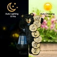 thumbnail image 3 of Goodeco Large Black Welcome Bear Statue with Solar Lantern Light,Home,Outdoor,Garden,Patio and Yard Decor,5.5*4.3*11.3 inches, 3 of 7
