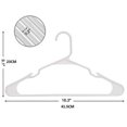 thumbnail image 5 of Perchas (paquete de 20 perchas de plástico) - Percha duradera con ranuras para los hombros, 5 of 5