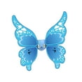 thumbnail image 3 of Alas de mariposa LED para niñas, alas de hada de imitación para escenarios de festivales de cumpleaños azul, 3 of 9