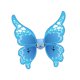 thumbnail image 3 of Alas de mariposa LED para niñas, alas de hada de imitación para escenarios de festivales de cumpleaños azul, 3 of 9