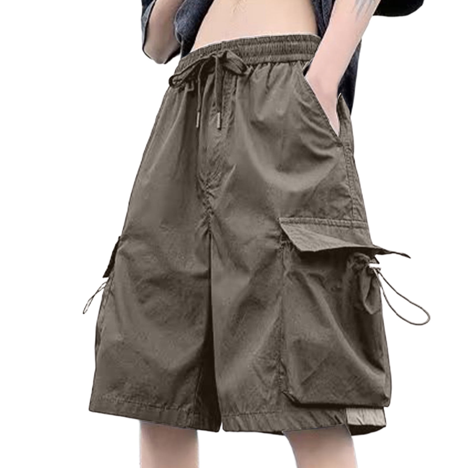 Xdegoge Baggy Cargo Shorts for Men Loose Fit Streetwear Hip Hop