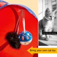 thumbnail image 5 of Happy Date Cat Tunnel for Indoor Cats with Play Ball and Peek Holes, Interactive Foldable Pet Cat Tunnel Crinkle Toy, Large Long Dog Cat Tunnel Tube for Kitten Puppy Bunny Rabbit, 5 of 8
