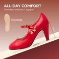 thumbnail image 2 of Chase & Chloe Mary Jane Shoes Women Oxford Pumps - Cute Low Kitten High Heels - Retro Vintage Shoes for Women 1950s Mary Janes Round Toe Shoe with Ankle Strap - Women Dress Shoes, 2 of 6