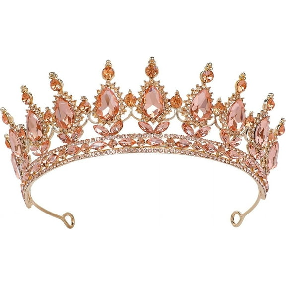 Tiara Crown for Women Princess Crowns Royal Queen Crowns Wedding Tiaras for Bride Crystal Hair Accessorie for Birthday Halloween Cosplay Christmas Party Prom Gifts