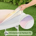 thumbnail image 5 of Dreamy Pastel Sky Round Fitted Tablecloth with Elastic Edge,Dining Table Cover Waterproof,Outdoor Round Tablecloth for Camping,Dining,Indoor and Outdoor, 5 of 7