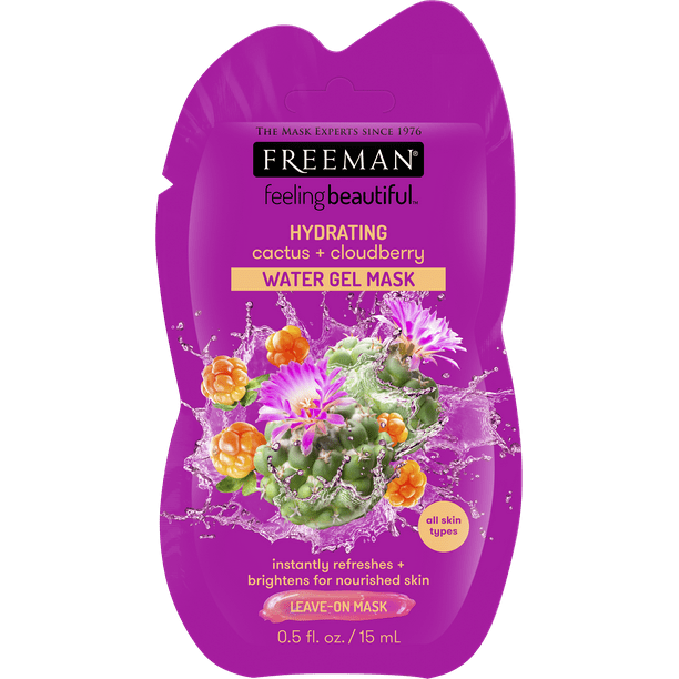 Freeman Feeling Beautiful Hydrating Cactus Cloudberry Water Gel Leave On Mask Walmart Com