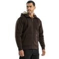 thumbnail image 4 of Wrangler Workwear Men's Durable Quilted Zip-up Fleece Hooded Jacket, S-3XL (Men's and Big Men's), 4 of 10