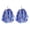 Blue + White, variant on sunsanly 2Pcs Cheerleader Pom Poms Metallic Foil Cheerleader Pom Poms Hand Flowers with Handle for Sports Competitions Celebrations