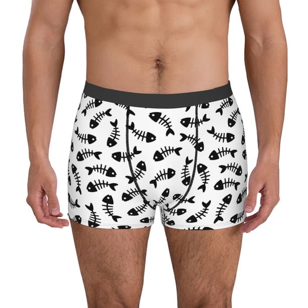 Fotbe Fish Bone Calzoncillos Tipo Boxer con Bolsa de Soporte Total para Hombre, X-Temp Fresco, Transpirable y de Secado Rápido-XX-Large