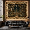 thumbnail image 6 of Floral Garden Nighttime with Ornate Tiered Stone Fountain, Mystical Fantasy for Space Lovers, Galaxy Room Decor, Valentine'S Day Gift, Tapestry Wall Hanging for Bedroom and Dorm, 6 of 7