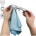 thumbnail image 3 of 5 Pack Glass Cleaning Cloths,Bexikou Microfiber Cloths for Glass,Quickly Clean Windows, Mirrors, Glasses, Cars Screen, Camera, Blue, 3 of 8