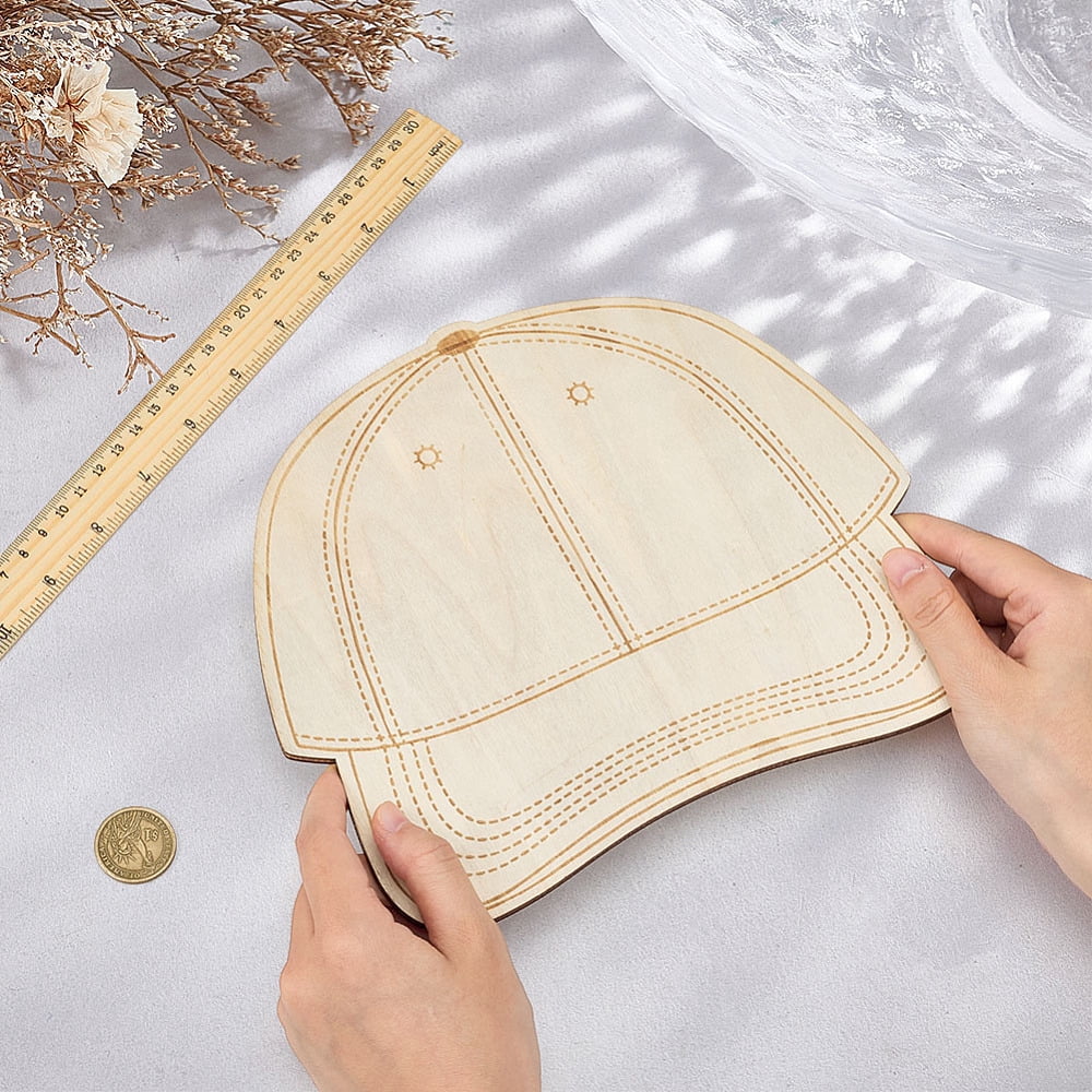 6 Pcs Trucker Cap Patch Template Wooden Trucker Cap Template Palette Personalized Hat Patches Tool Baseball Hat Board Design Supplies