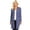 Blue, variant on Women's Long Sleeve Casual Duster Classic Solid Long Body Cardigan