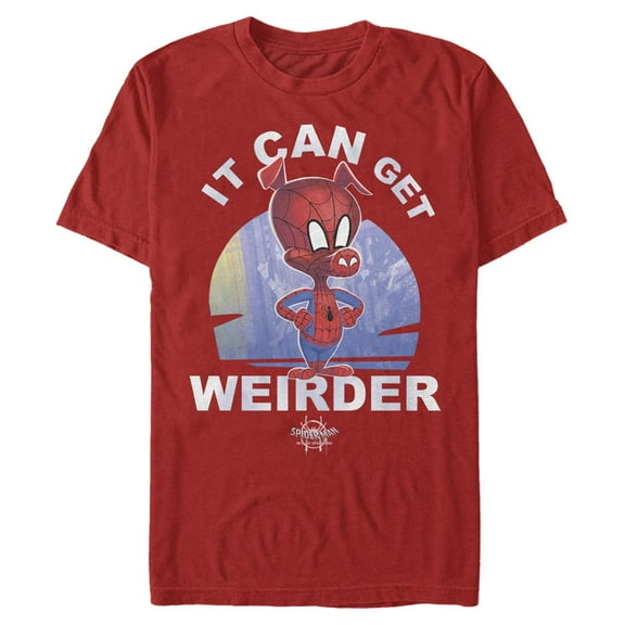 Men's Marvel Spider-Man: Into the Spider-Verse Spider-Ham Weirder  Graphic Tee Red Small