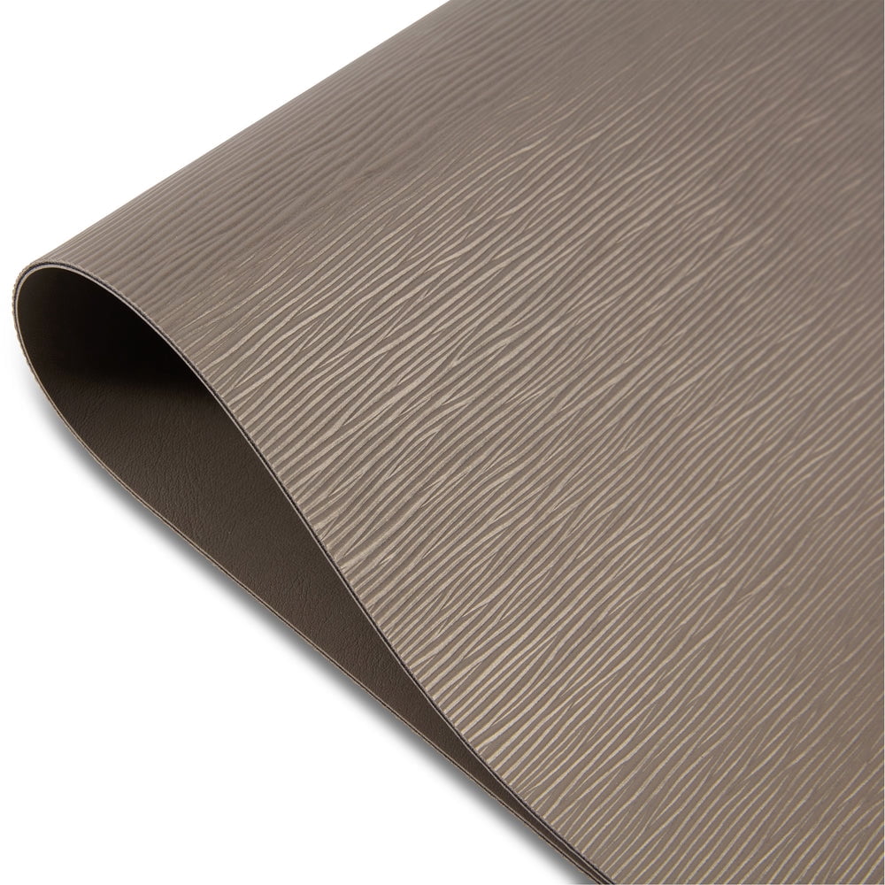 Ala Carte by Dainty Home Ridges Textured Faux Leather Placemats – Set of 4, Reversible, Non-Slip, Washable, Heat & Tear Resistant – 12x18 in Dining Table Mats