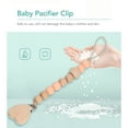 thumbnail image 4 of Pince pour Bébé, Forme de Cœur Couramment Utilisée Hêtre Léger Support en Silicone Acier Inoxydable pour Maison Rouge Rosé, Violet Clair, Rouge Roux, Bleu Poussiéreux, Vert Menthe, 4 of 8