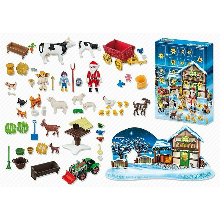 Advent Calendar Christmas on the Farm Set Playmobil 6624 - Walmart.com