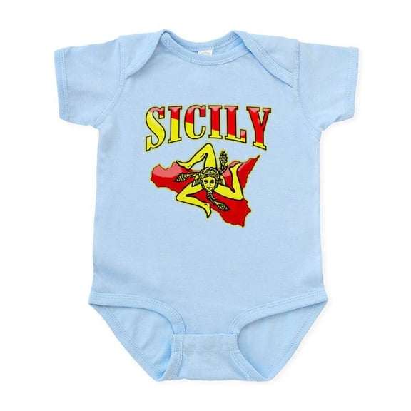 CafePress - Sicily Sicilian Trinacria Infant Bodysuit - Baby Light Bodysuit, Size Newborn - 24 Months