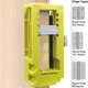 thumbnail image 3 of Plantilla de bisagra de puerta resistente ABS Speravity con kit de instalación de cerradura de puerta, 3 of 6